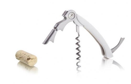 Штопор Waiters Corkscrew в упаковке j-hook, белый