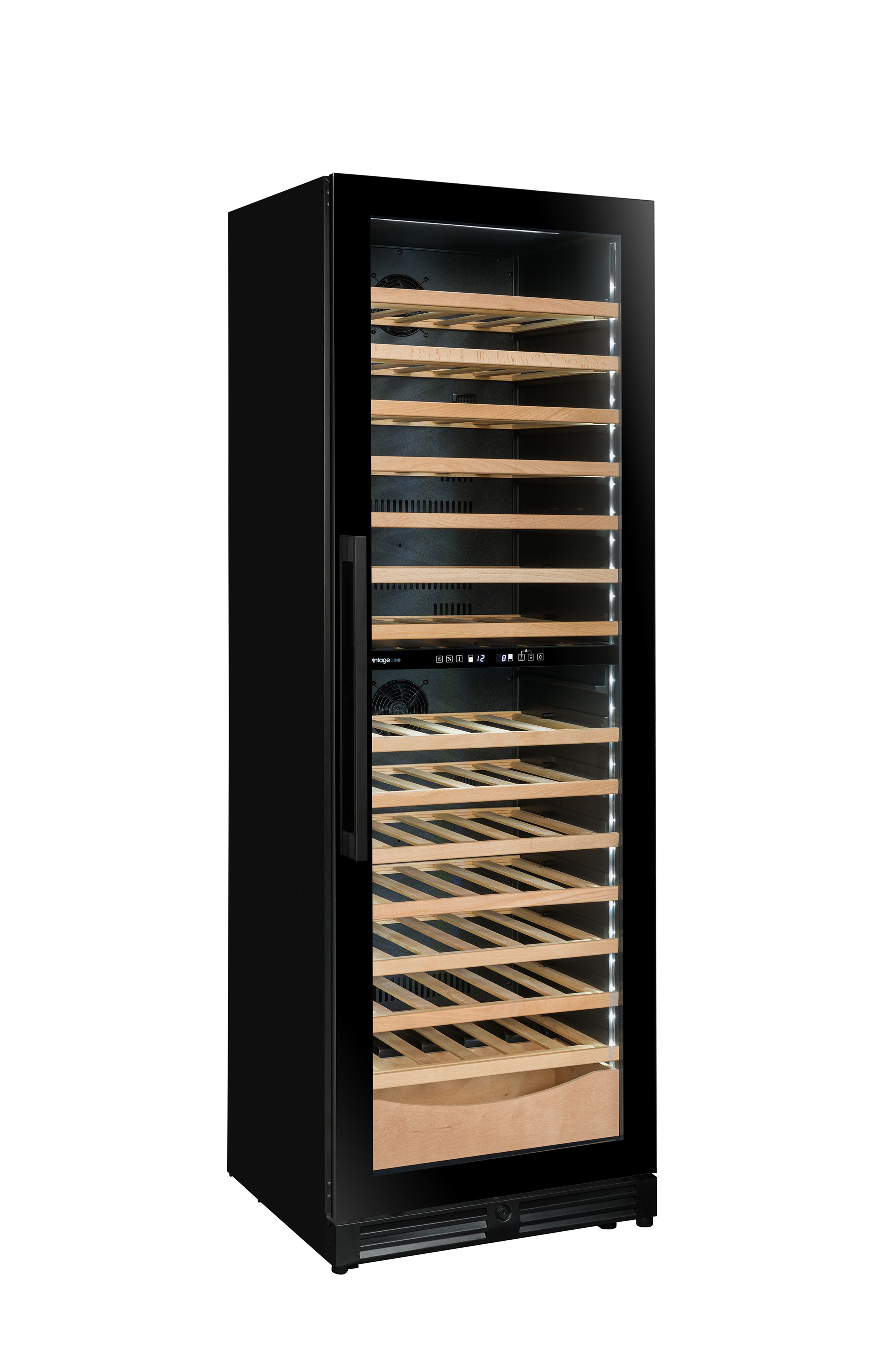 Двухзонный винный шкаф, Avintage модель AVI110DZB1