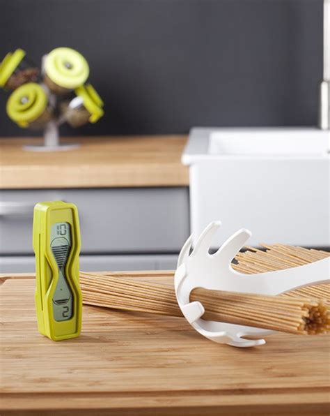 Ложка для макарон с таймером, зелёная, 4668660