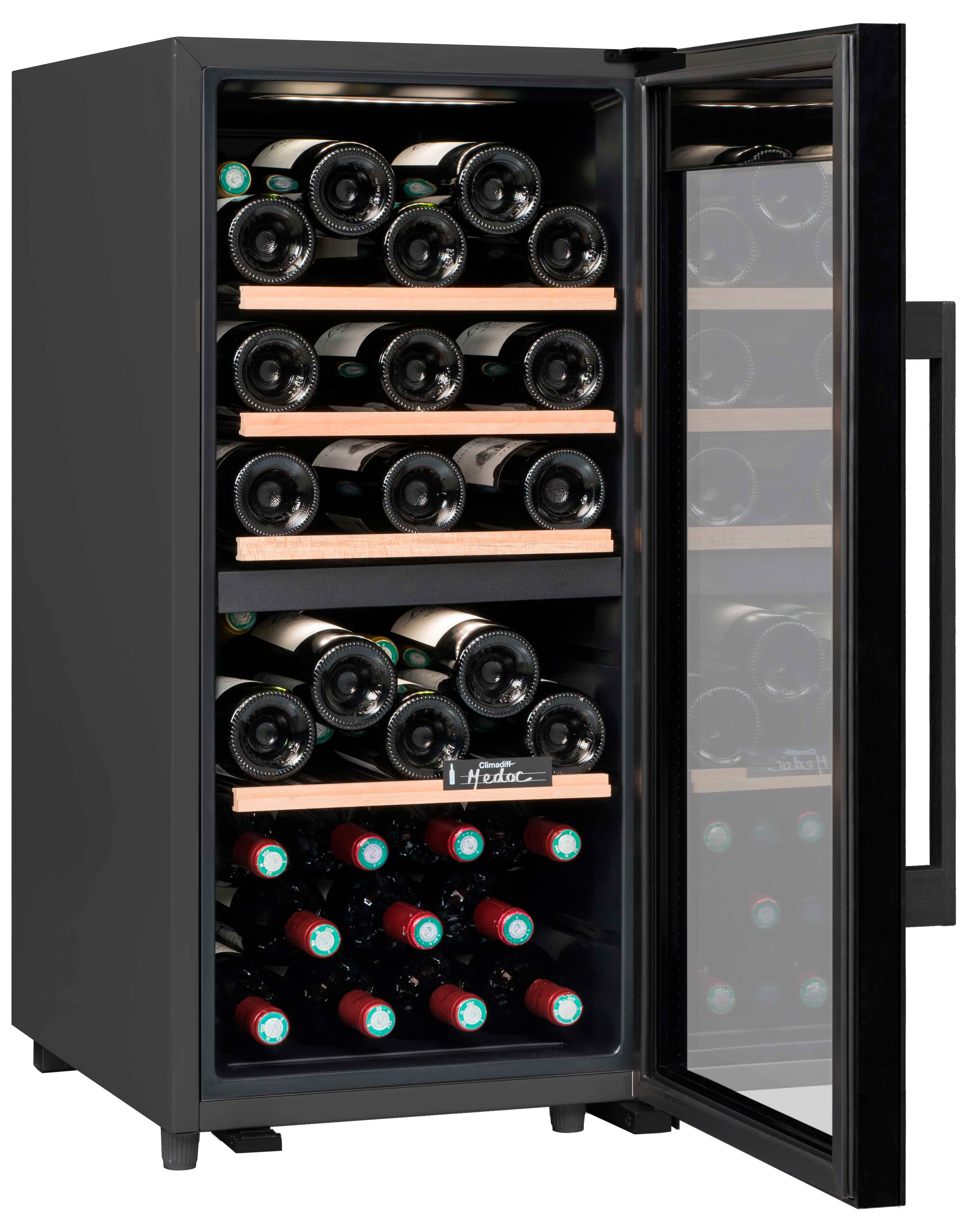 Двухзонный винный шкаф, Climadiff модель CLD40B1