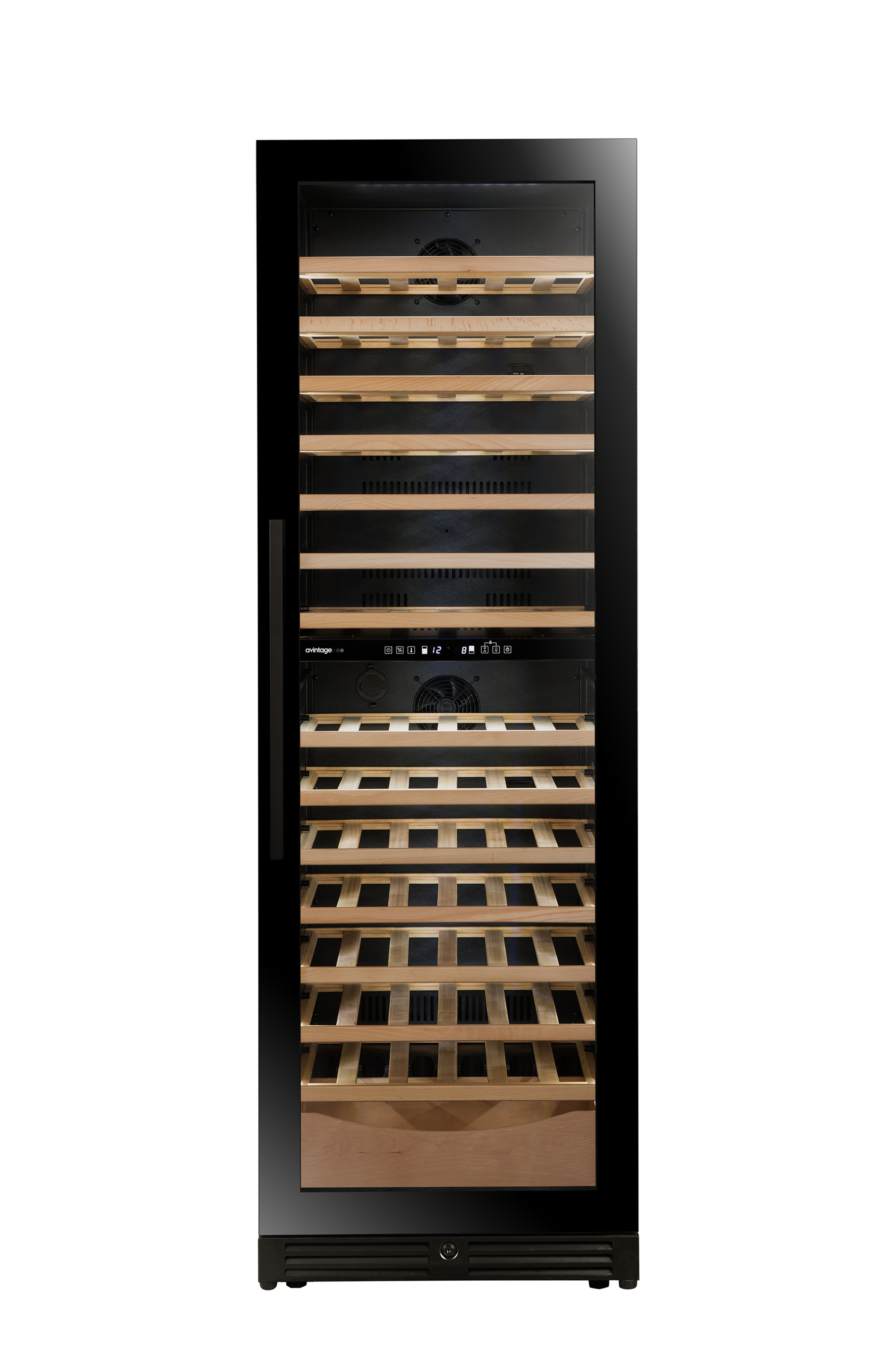 Двухзонный винный шкаф, Avintage модель AVI110DZB1