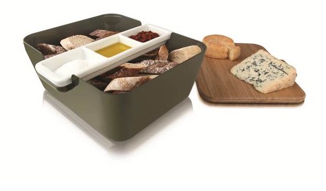 Набор для хлеба и закусок, чёрный, арт.2710660