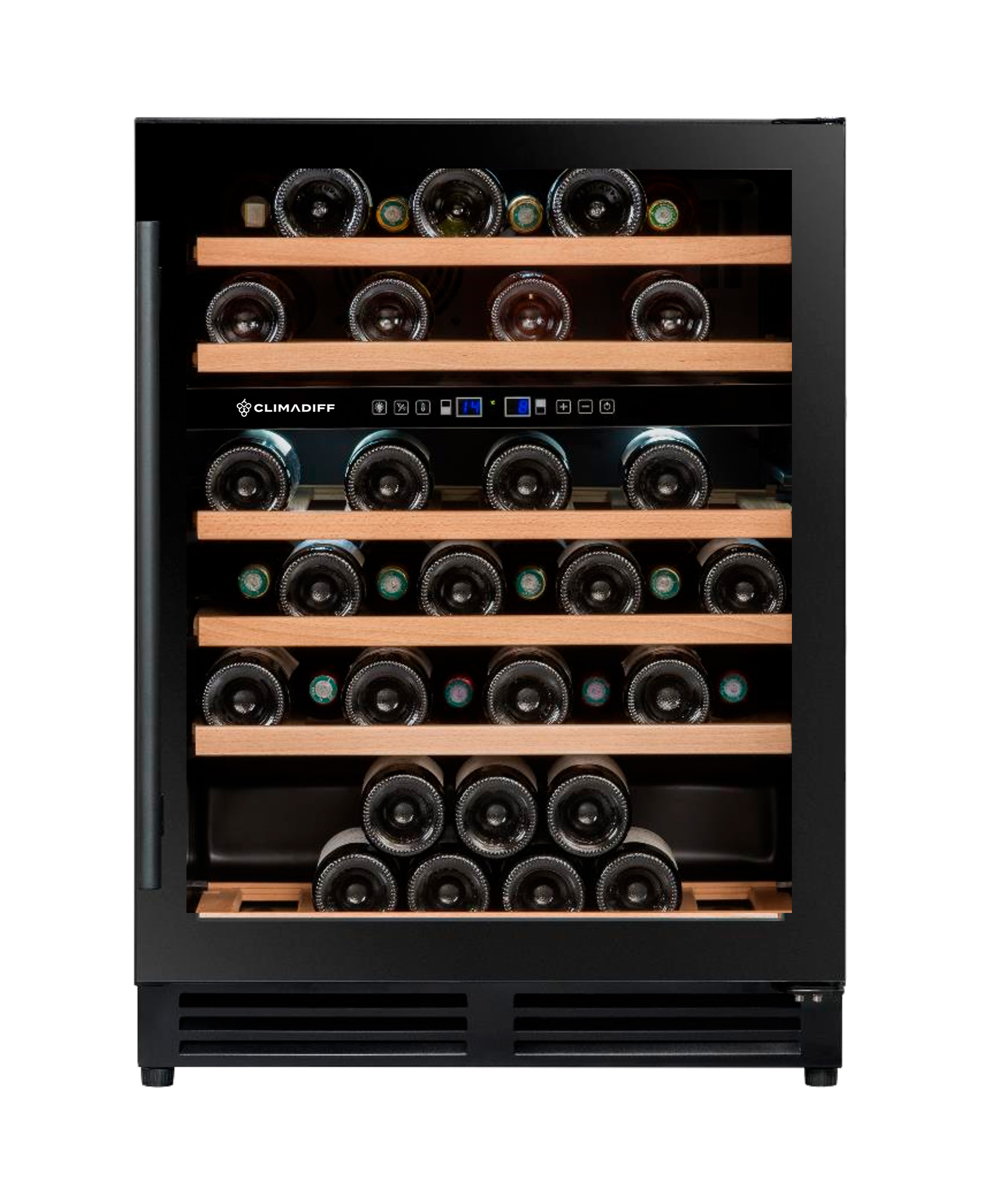 Двухзонный винный шкаф, Climadiff модель CBU50D2B