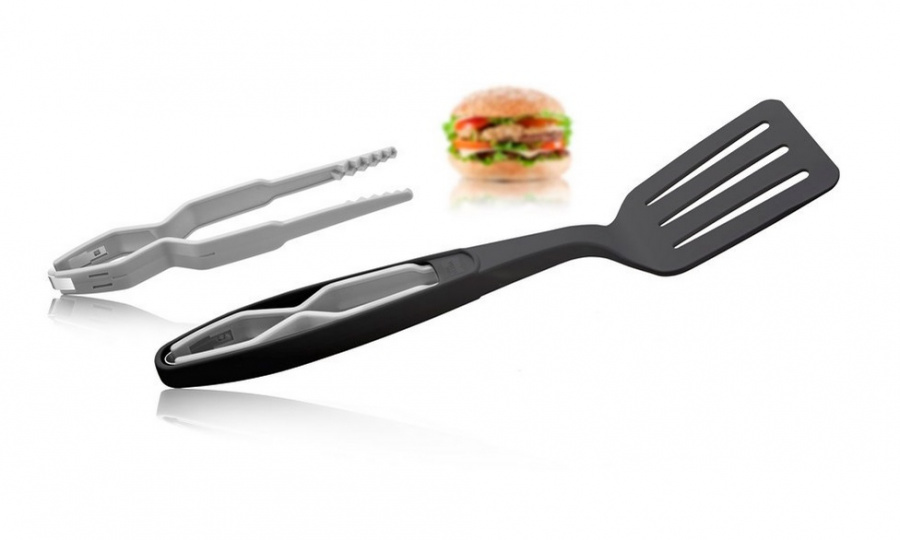 Лопатка + щипцы, серые, арт.4667360