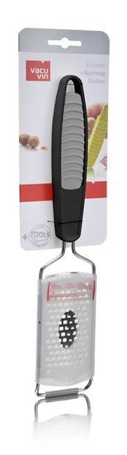 Тёрка для твердых продуктов и мускатного ореха, серая, 4669360