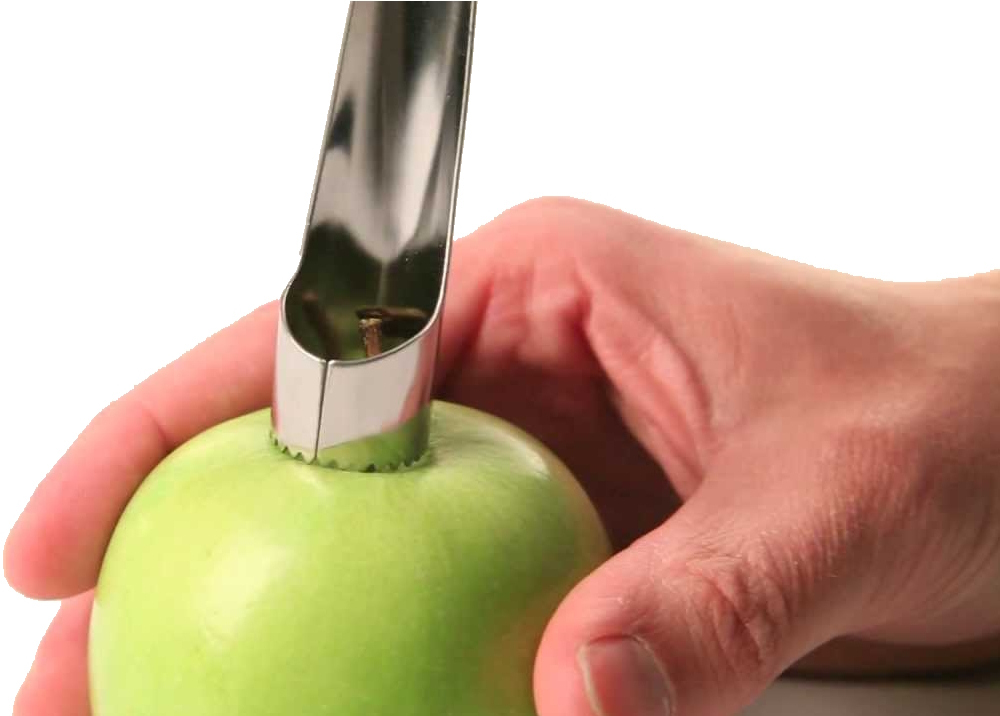 Нож для чистки яблок и удаления сердцевины, зелёный, 4663660