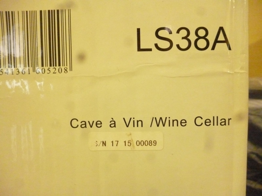 Монотемпературный шкаф, LaSommeliere модель LS38A c уценкой(15%)(№171500089