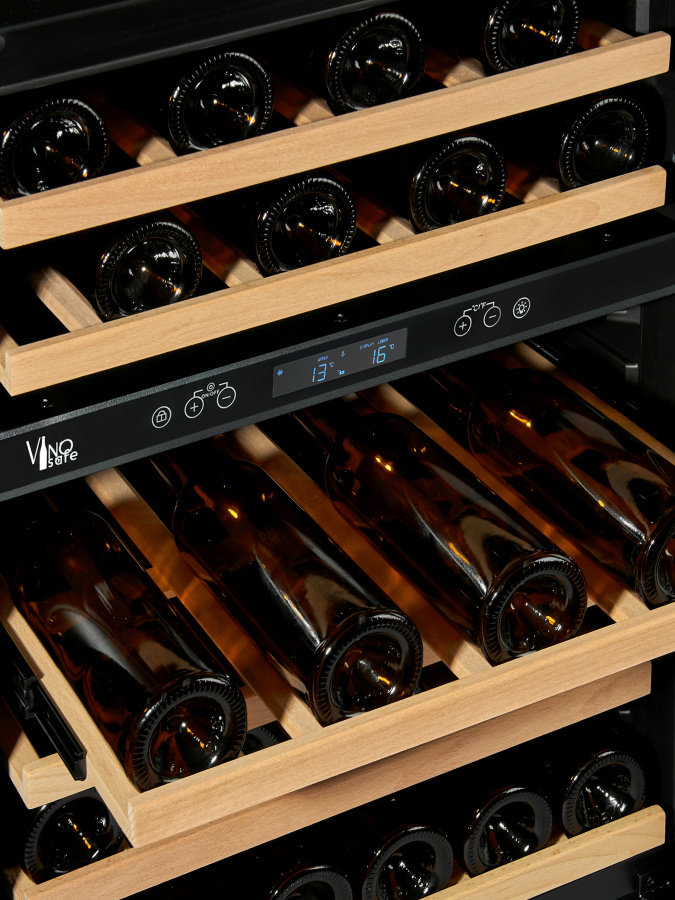 Двухзонный винный шкаф Vinosafe модель VSU46BD Двухзонный винный шкаф Vinosafe модель VSU46BD
