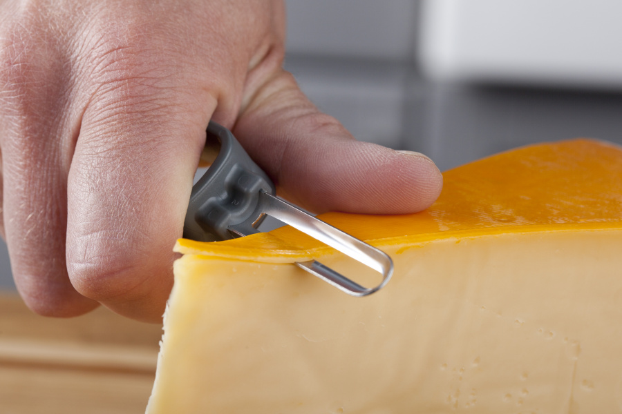 Набор для резки сыра ломтиками и удаления корки, серый