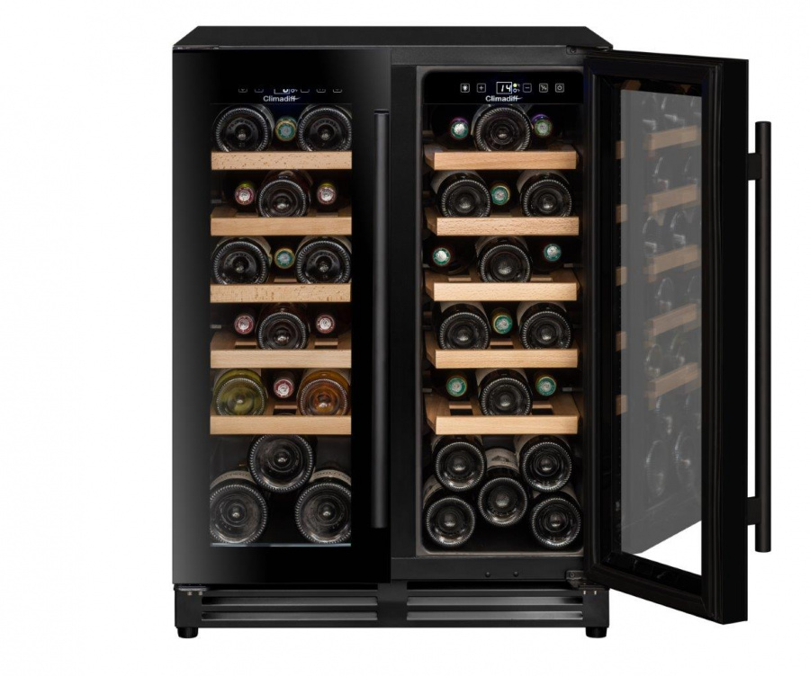 Двухзонный винный шкаф, Climadiff модель CBU40D1B