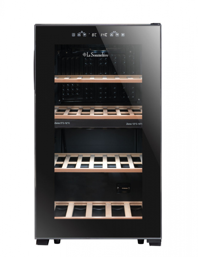 Двухзонный винный шкаф, LaSommeliere модель LS51.2ZBLACK