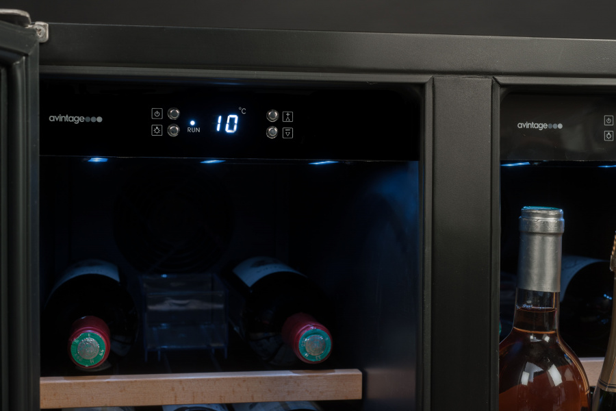 Двухзонный винный шкаф, Avintage модель AVU41SXDPA