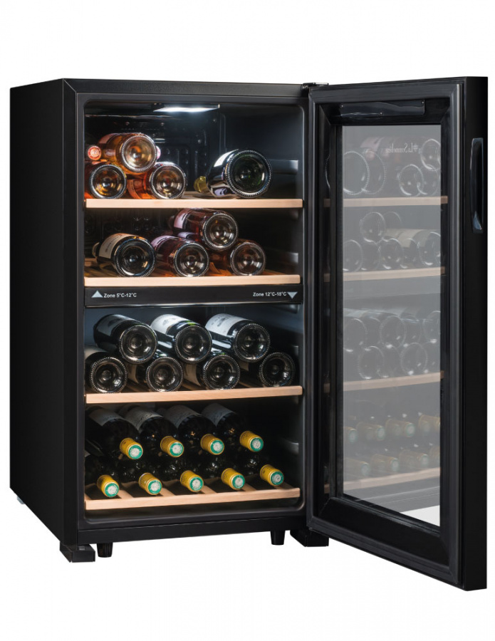 Двухзонный винный шкаф, LaSommeliere модель LS51.2ZBLACK