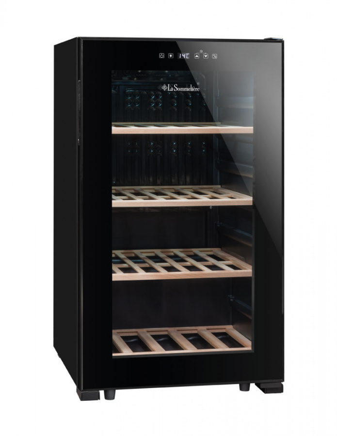 Монотемпературный винный шкаф, LaSommeliere модель LS52BLACK