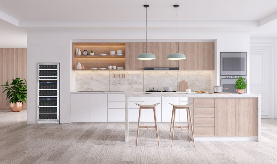 Трехзонный винный шкаф, LaSommeliere модель MT145TZ