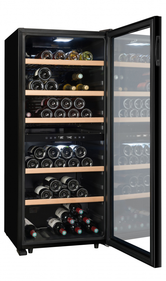 Двухзонный винный шкаф, LaSommeliere модель LS102DZBLACK Двухзонный винный шкаф, LaSommeliere модель LS102DZBLACK