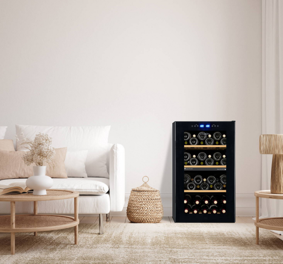 Двухзонный винный шкаф, LaSommeliere модель LS51.2ZBLACK