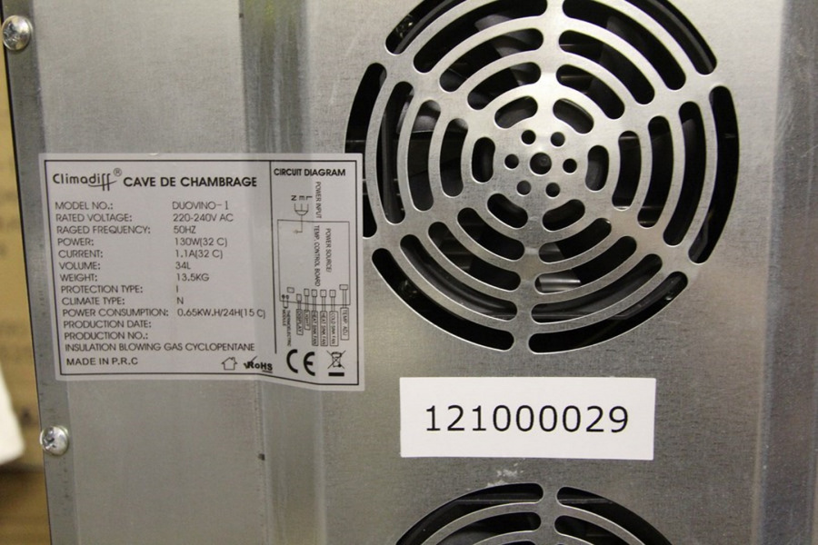 Винный шкаф Climadiff DUOVINO/1 уценка (20%) 121000029