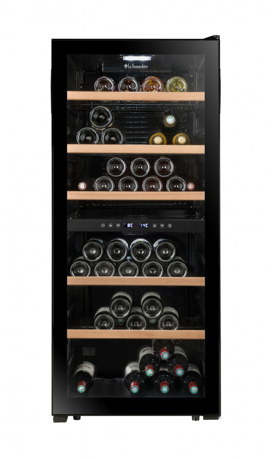 Двухзонный винный шкаф, LaSommeliere модель LS102DZBLACK Двухзонный винный шкаф, LaSommeliere модель LS102DZBLACK