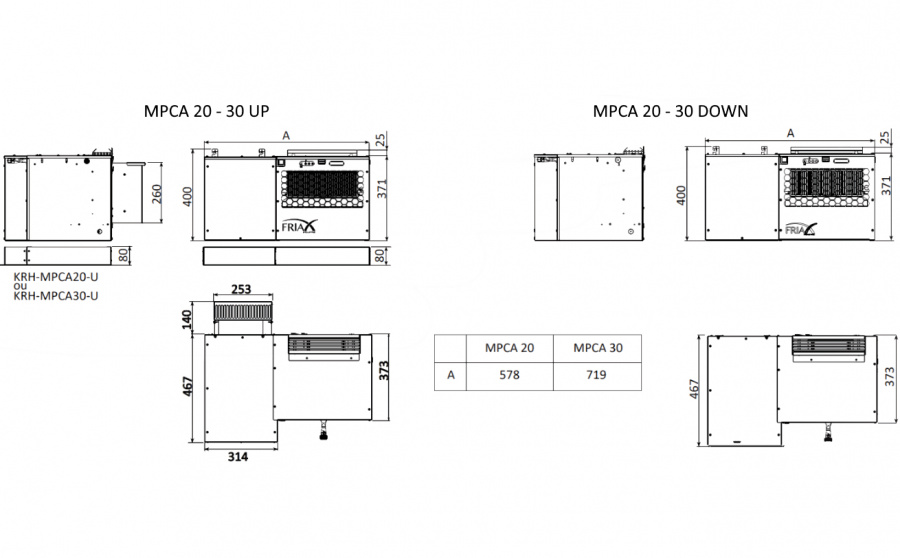Моноблок MPCA 30 CC VINTAGE Down (моноблок+блок управл.)