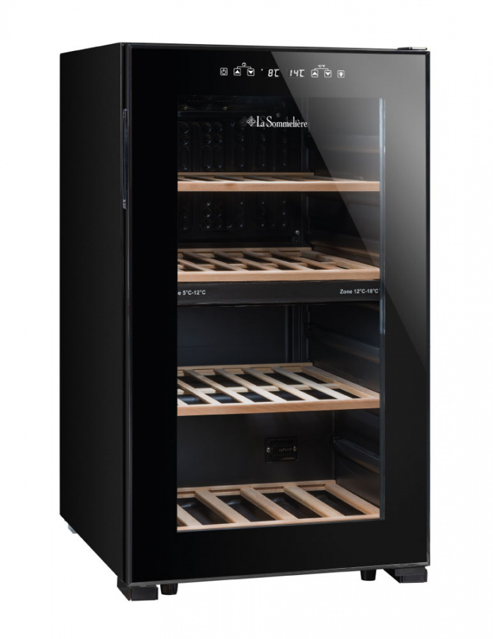 Двухзонный винный шкаф, LaSommeliere модель LS51.2ZBLACK