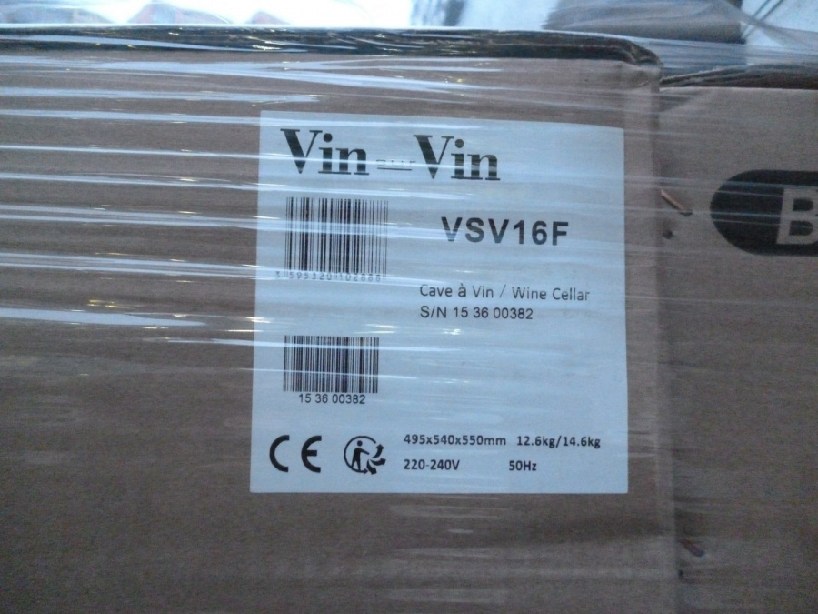 Монотемпературный винный шкаф, Climadiff модель VSV16F уценка (35%) 153600382