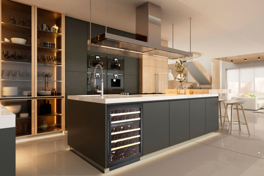 Двухзонный винный шкаф, LaSommeliere модель LSBU51DB2