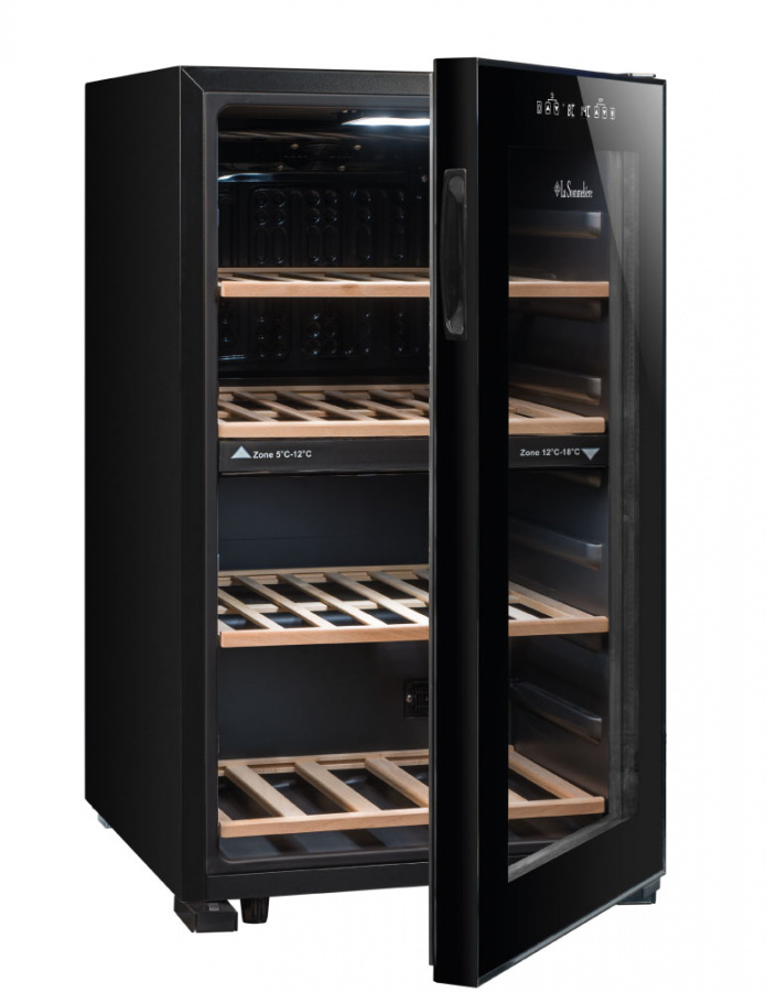 Двухзонный винный шкаф, LaSommeliere модель LS51.2ZBLACK