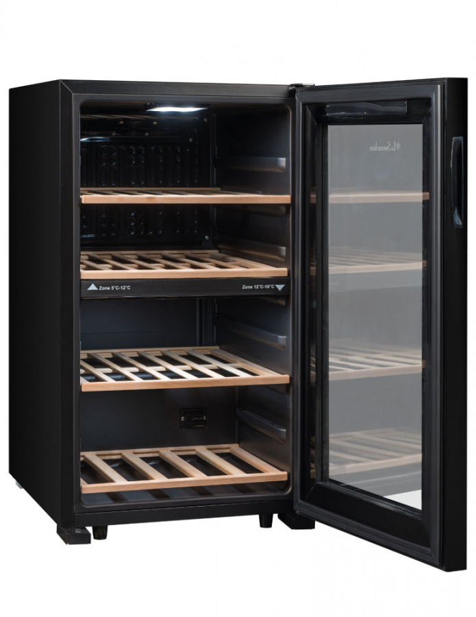 Двухзонный винный шкаф, LaSommeliere модель LS51.2ZBLACK