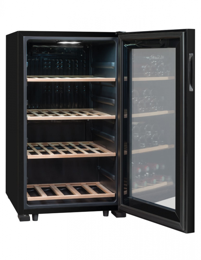 Монотемпературный винный шкаф, LaSommeliere модель LS52BLACK