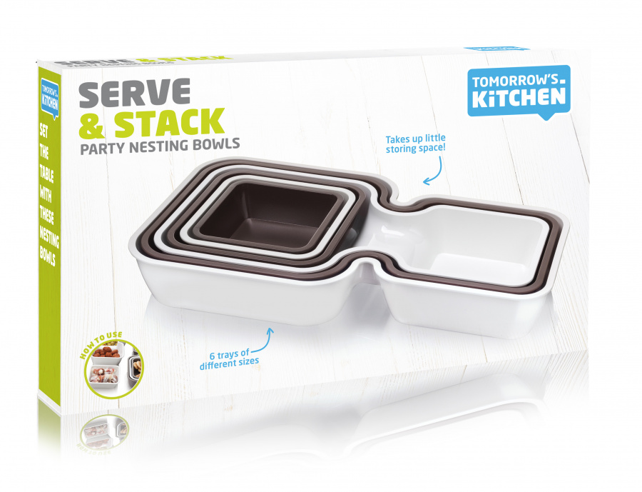 Контейнер для закусок VacuVin Serve & Stack Set of 6  (6 шт) арт.2850360
