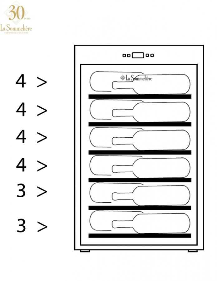 Монотемпературный винный шкаф, LaSommeliere модель COLLECTION