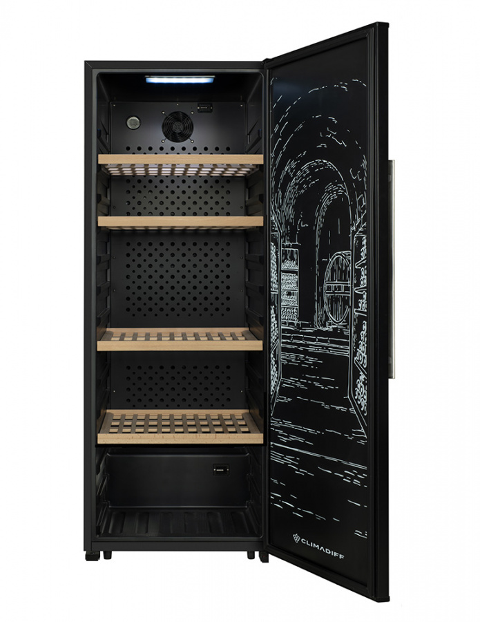 Монотемпературный винный шкаф, Climadiff модель GARDE200D