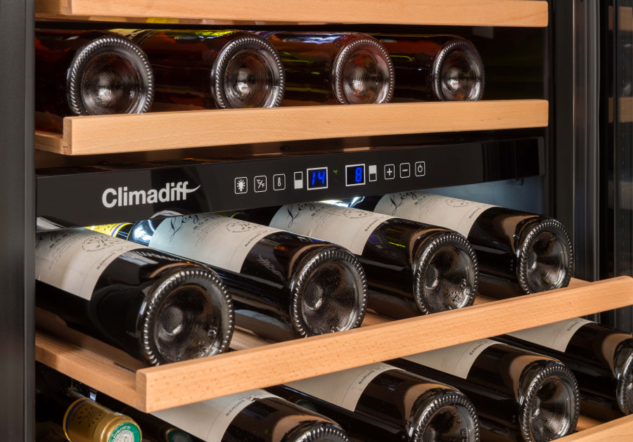 Двухзонный винный шкаф, Climadiff модель CBU50D2B