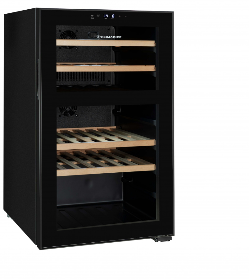 Двухзонный винный шкаф, Climadiff модель CEPAGE52DZF