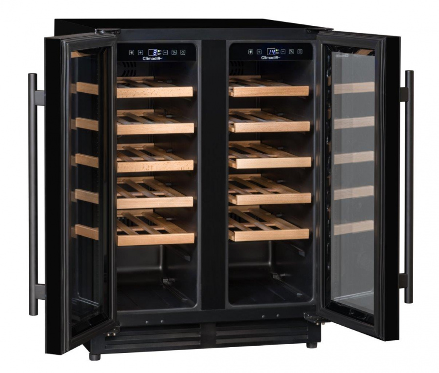 Двухзонный винный шкаф, Climadiff модель CBU40D1B