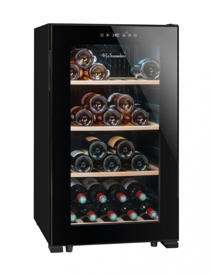 Монотемпературный винный шкаф, LaSommeliere модель LS52BLACK
